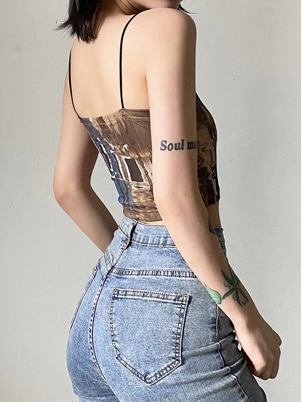 Solid Color Slim Fit Street Fashion Backless Camisole - Image 2