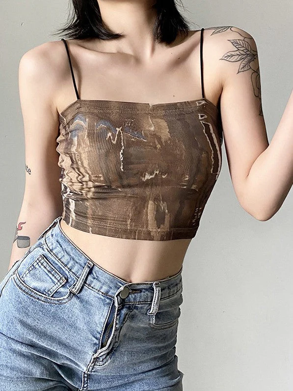 Solid Color Slim Fit Street Fashion Backless Camisole - Image 3