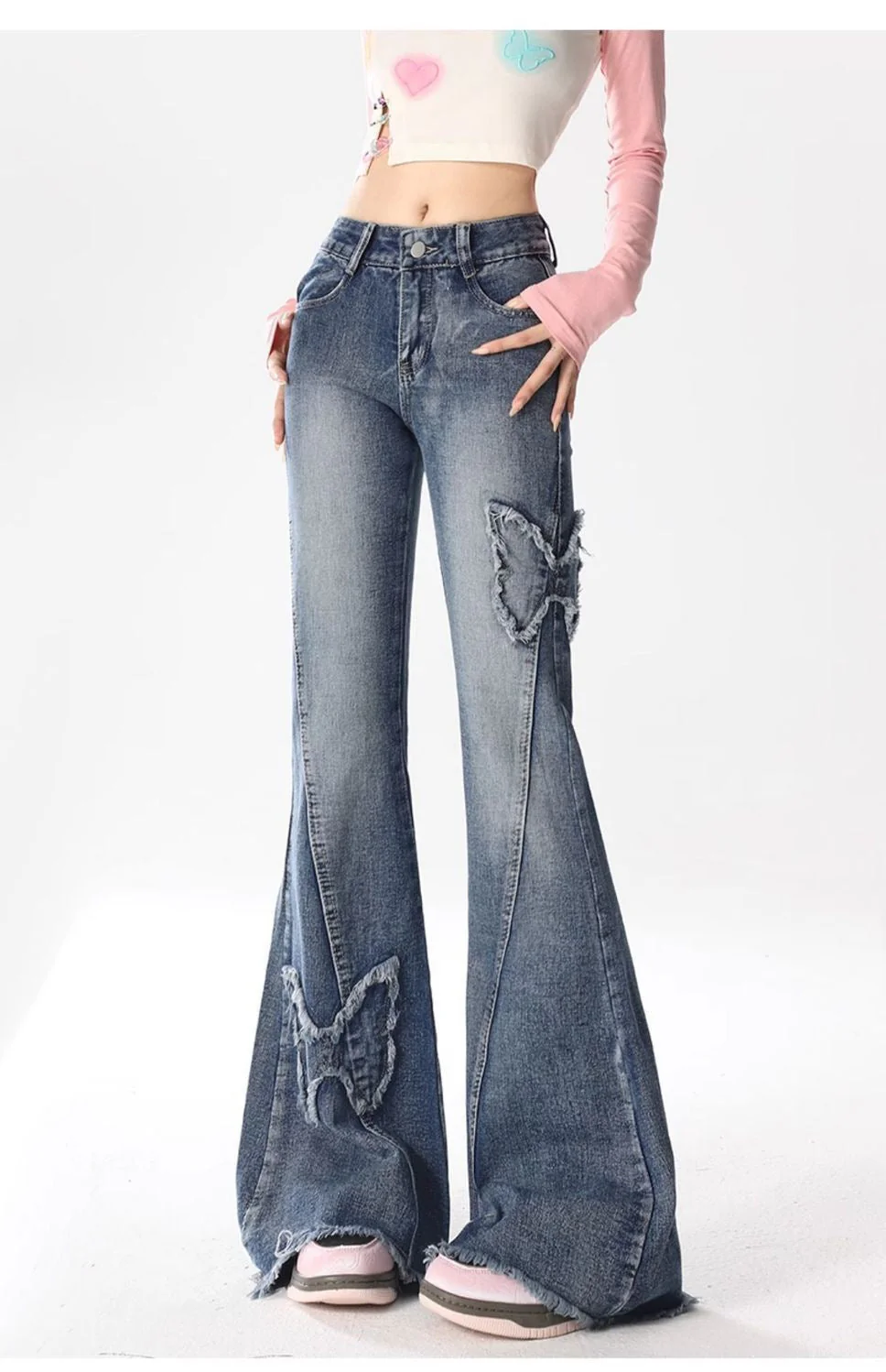 Street Style Micro-flare Trousers