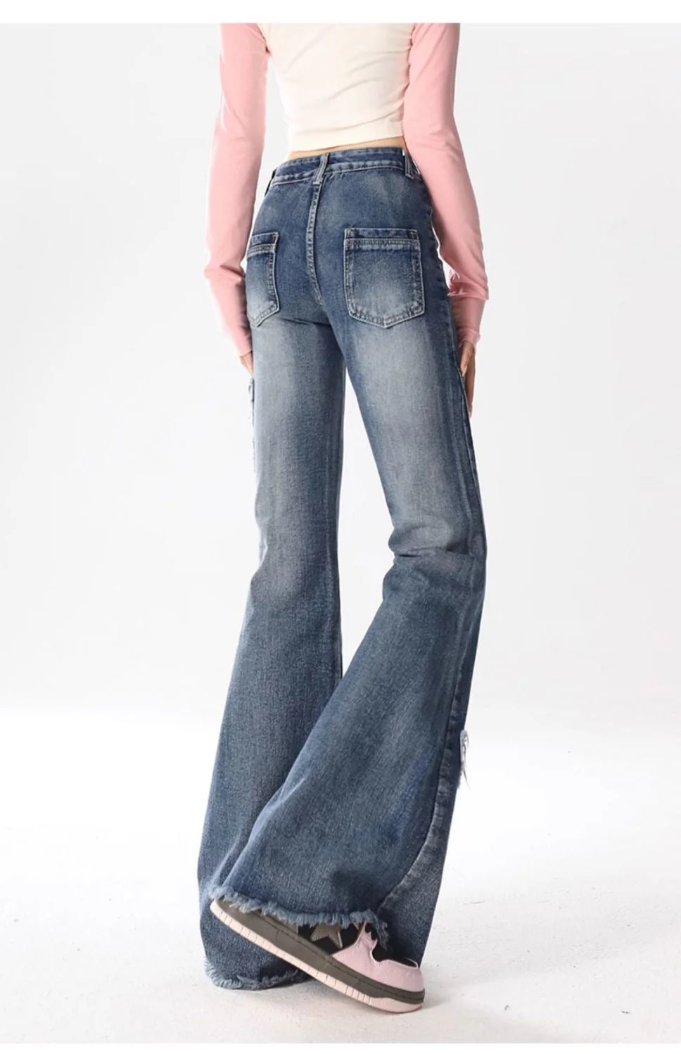 Street Style Micro-flare Trousers - Image 4