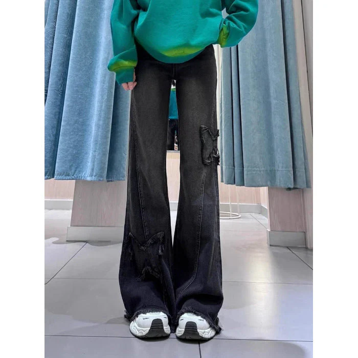 Street Style Micro-flare Trousers - Image 5