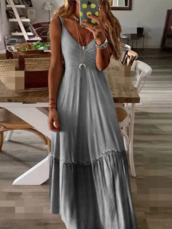 V-Neck Gradient Cami Dress - Image 3
