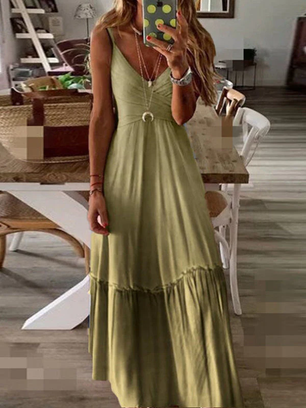 V-Neck Gradient Cami Dress - Image 4