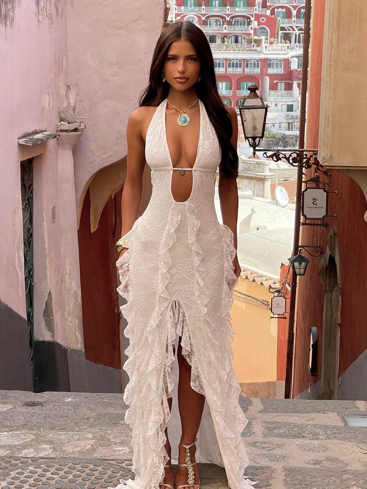 RHIAE MAXI DRESS WHITE - Image 2