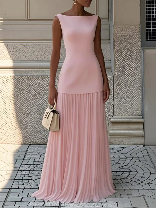 Solid Color Sofia Pleated Two Piece Set - Image 2