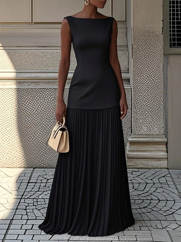 Solid Color Sofia Pleated Two Piece Set - Image 6