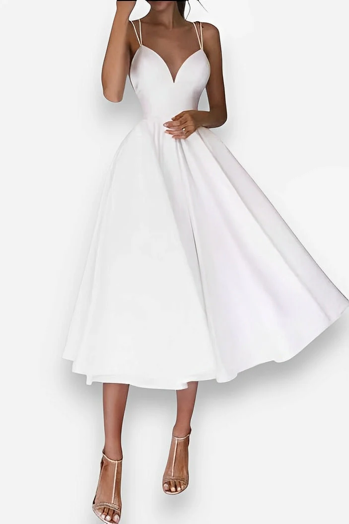 Suspender Swing Midi Dress