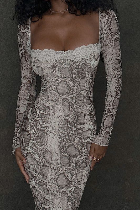Sexy slim long-sleeved dress - Image 7