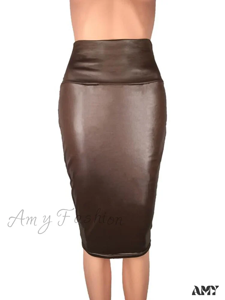 Amy Fashion - Women New Fashion Back Split  Sexy Skirt - Image 10