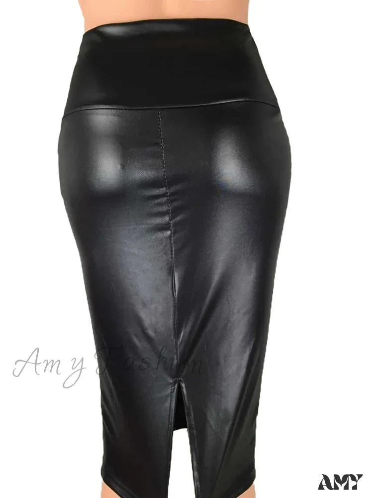 Amy Fashion - Women New Fashion Back Split  Sexy Skirt - Image 11