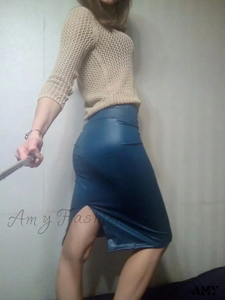 Amy Fashion - Women New Fashion Back Split  Sexy Skirt - Image 12