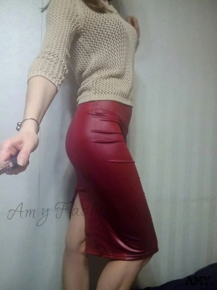 Amy Fashion - Women New Fashion Back Split  Sexy Skirt - Image 13
