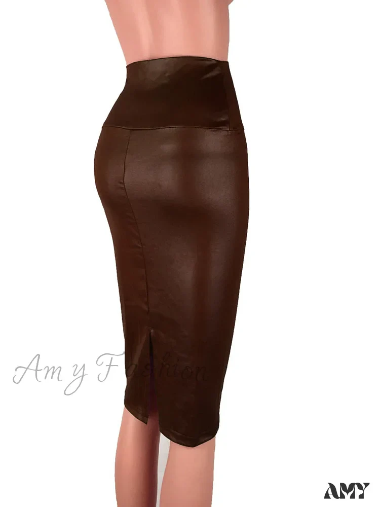 Amy Fashion - Women New Fashion Back Split  Sexy Skirt - Image 14