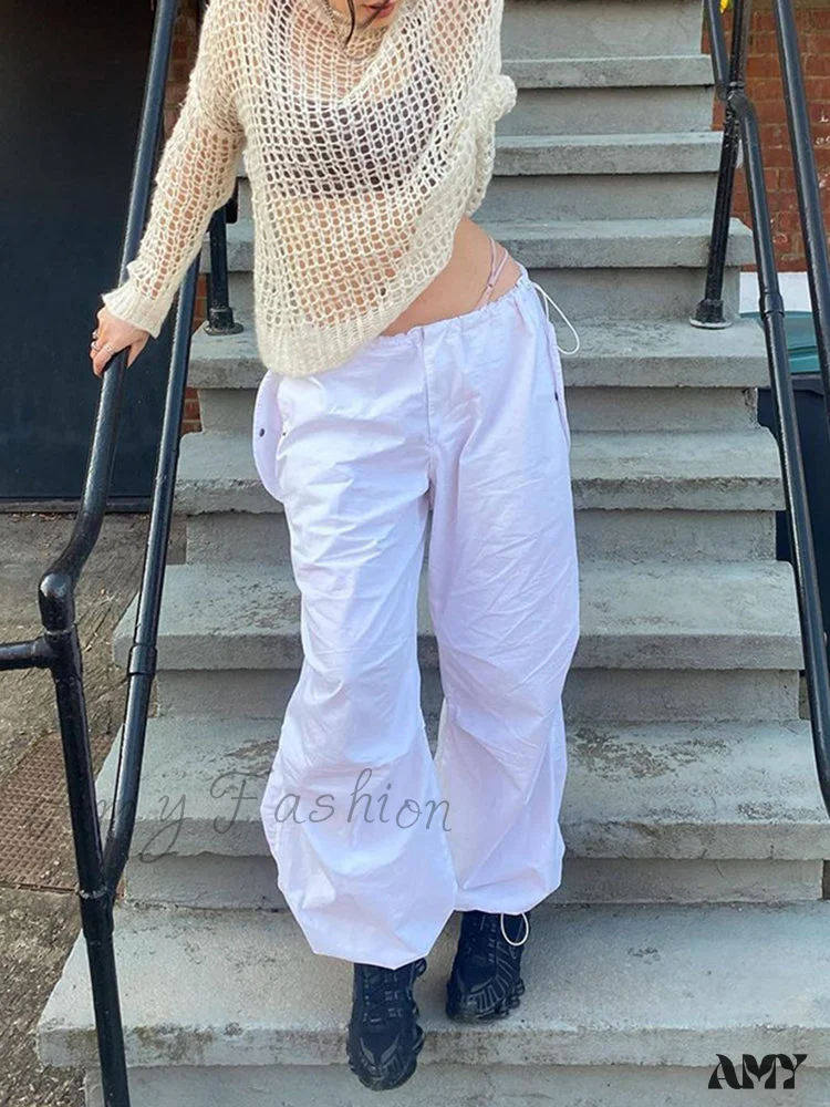 Amy Fashion - Streetwear Joggers Baggy Trousers - Image 10