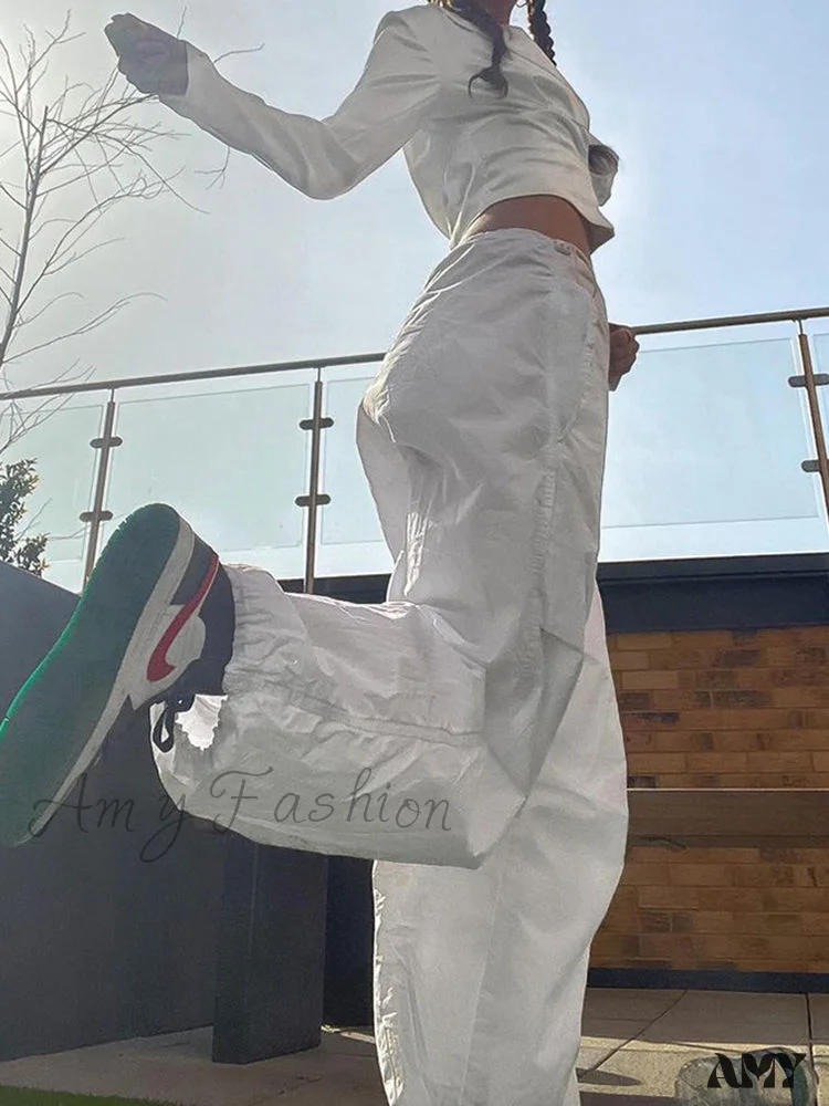 Amy Fashion - Streetwear Joggers Baggy Trousers - Image 4