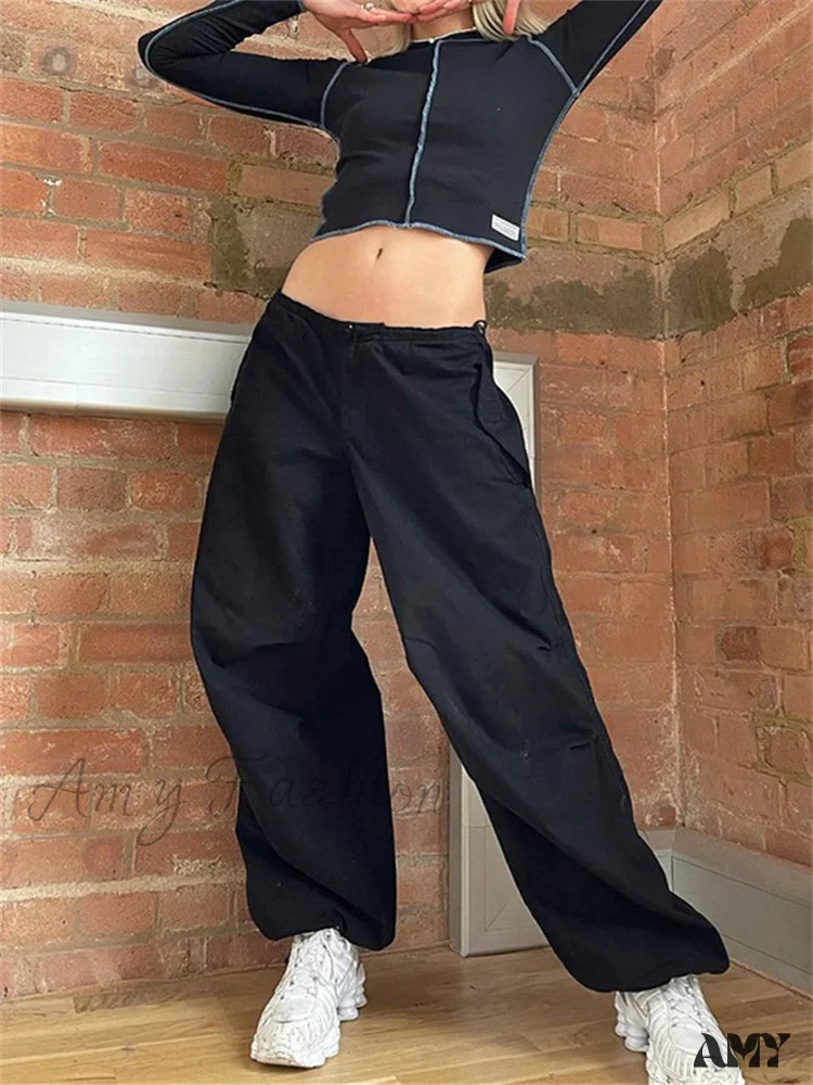 Amy Fashion - Streetwear Joggers Baggy Trousers - Image 5