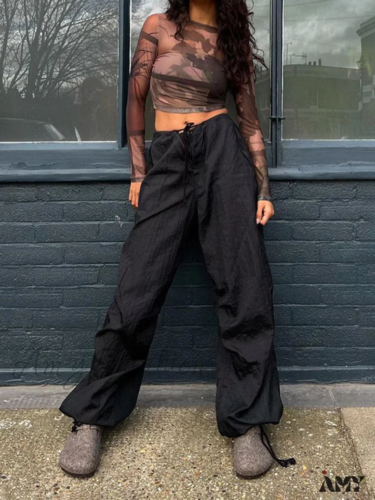 Amy Fashion - Streetwear Joggers Baggy Trousers - Image 6