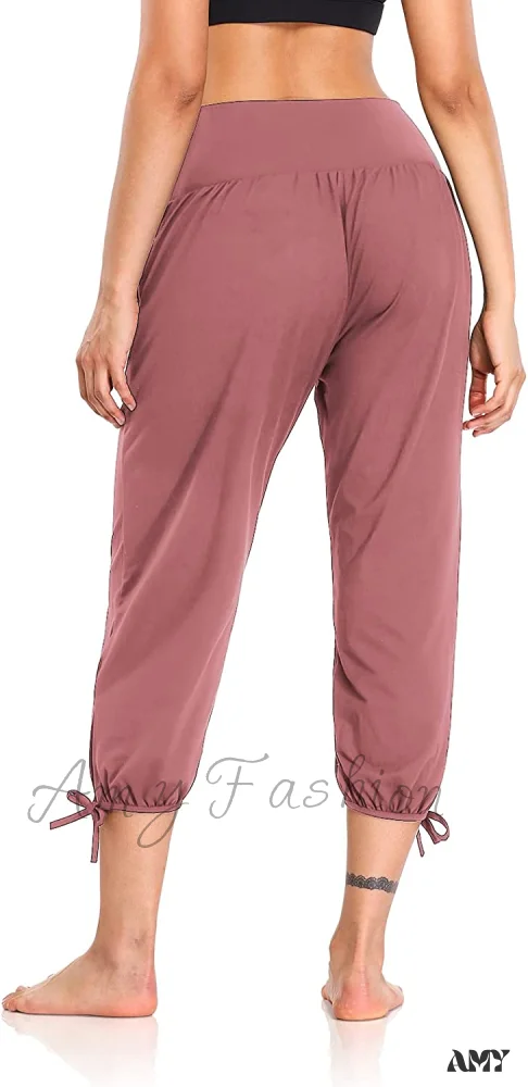Amy Fashion - Loose Workout Sweatpants Comfy Lounge Joggers Capri Pants - Image 16