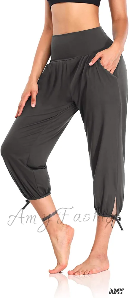 Amy Fashion - Loose Workout Sweatpants Comfy Lounge Joggers Capri Pants - Image 27