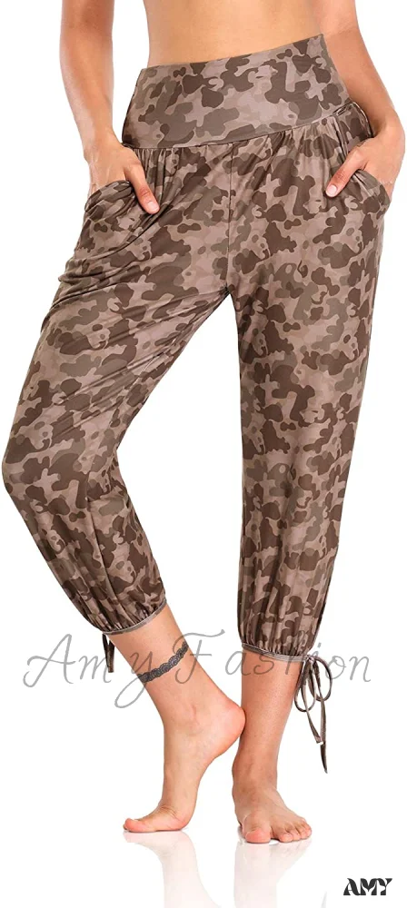 Amy Fashion - Loose Workout Sweatpants Comfy Lounge Joggers Capri Pants - Image 28