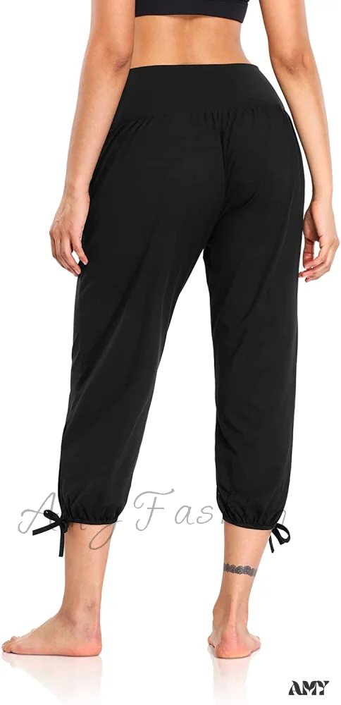 Amy Fashion - Loose Workout Sweatpants Comfy Lounge Joggers Capri Pants - Image 5