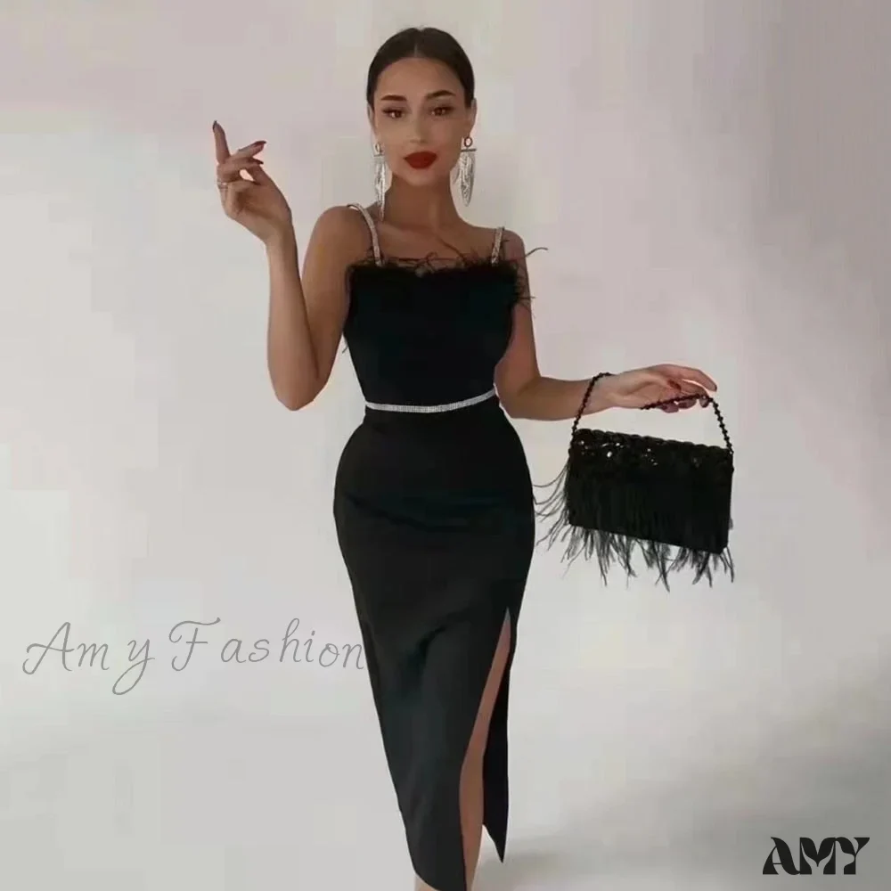 Amy Fashion - Elegant Clothing Celebrity Party Club Bodycon Midi Dresses - Image 4