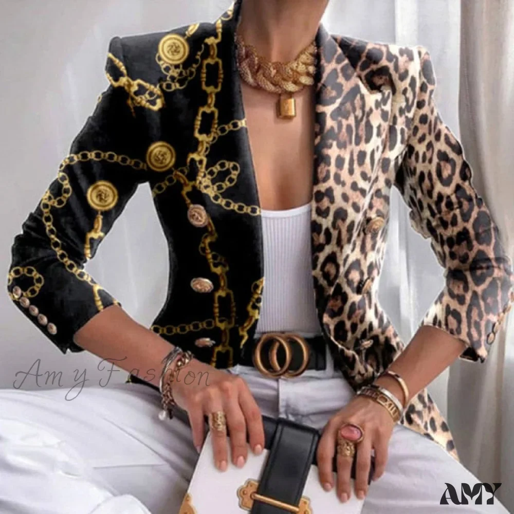 Amy Fashion - Elegant Office Lady Double Breasted Blazers - Image 7