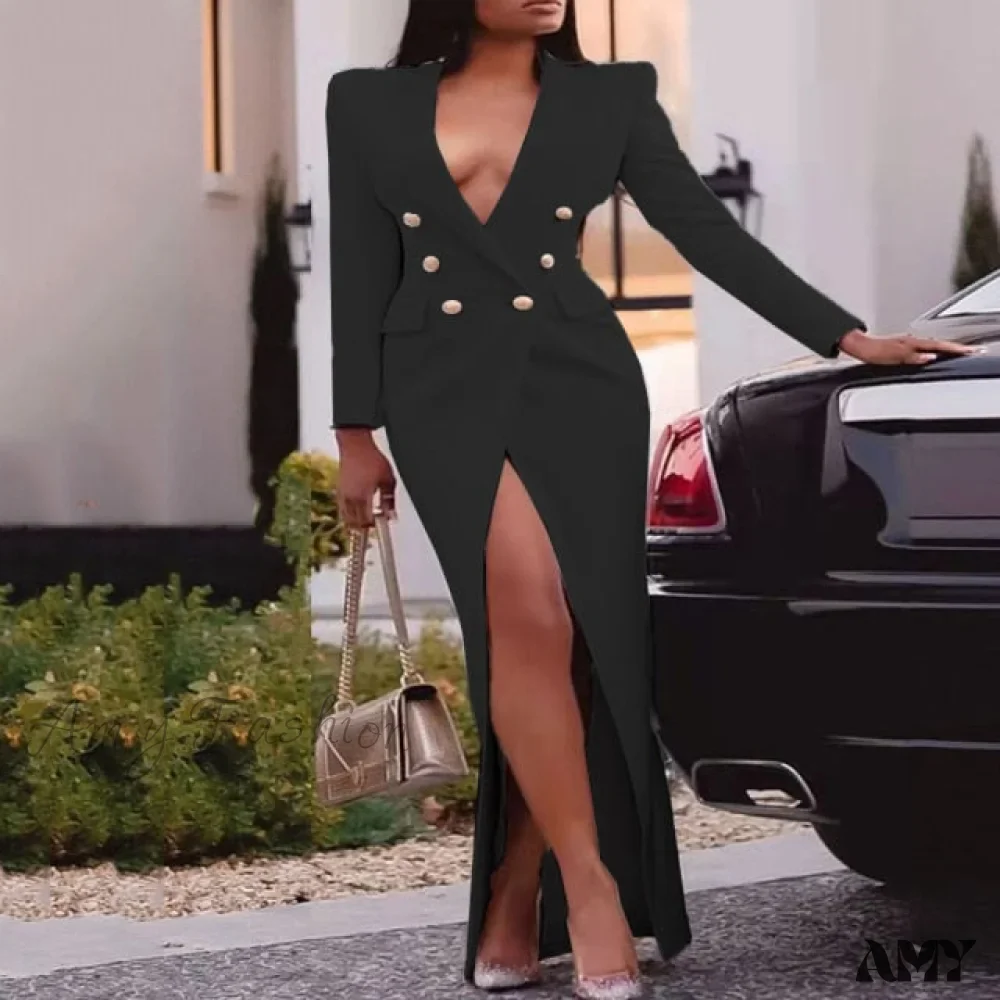 Amy Fashion - Elegant Suits Blazer Dress - Image 2