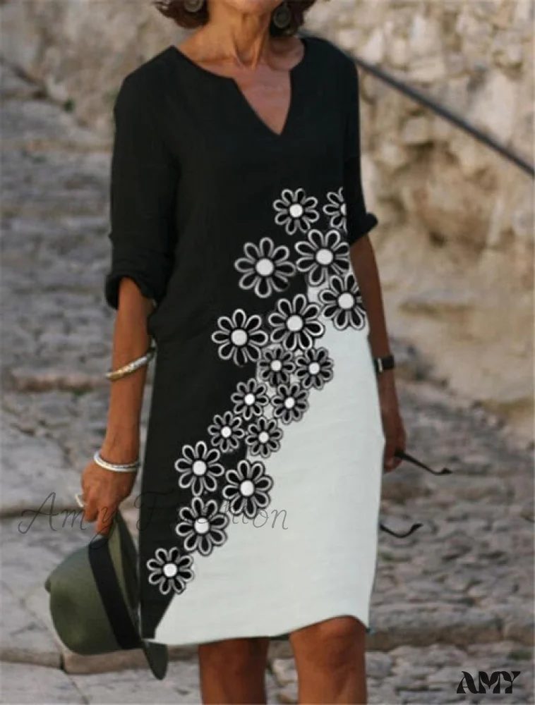 Amy Fashion - Elegant Fashion Loose Dresses - Image 2