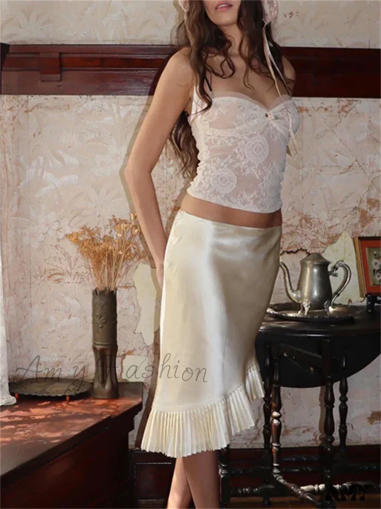 Fairycore Slim Fit Mesh Backless Sleeveless Aesthetic Low Cut Crop Top - Image 4