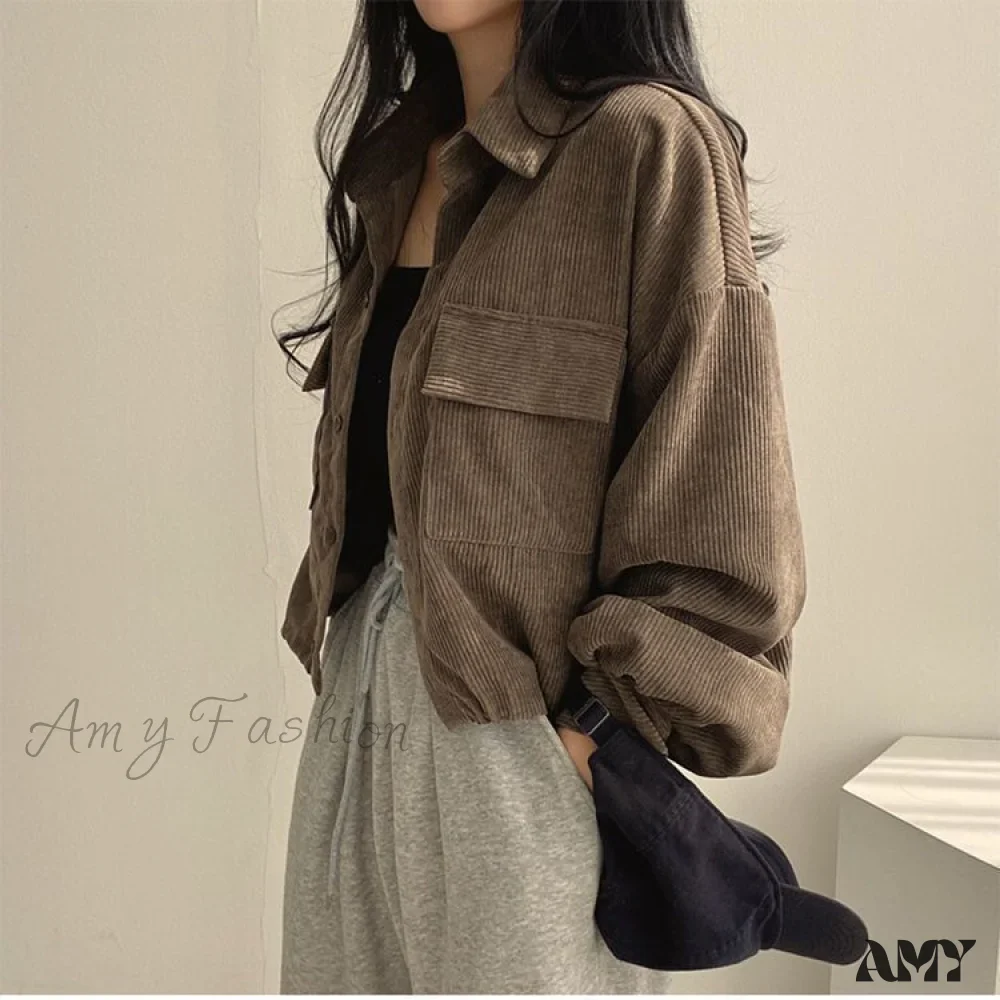 Amy Fashion - Fashion Casual Comfy Corduroy Jacket - Image 6