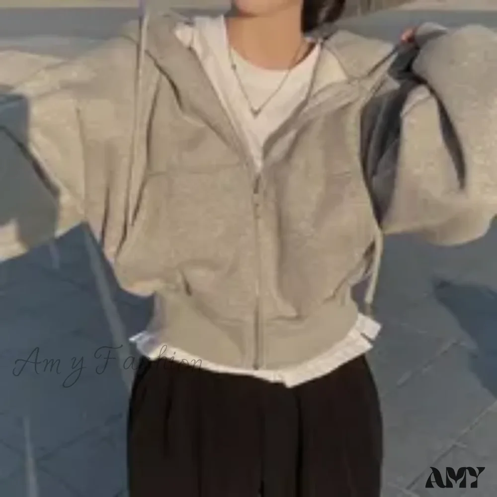 Fashion Elegant Chic Warm Cozy Trendy Comfortable Solid Color Hoodies - Image 5