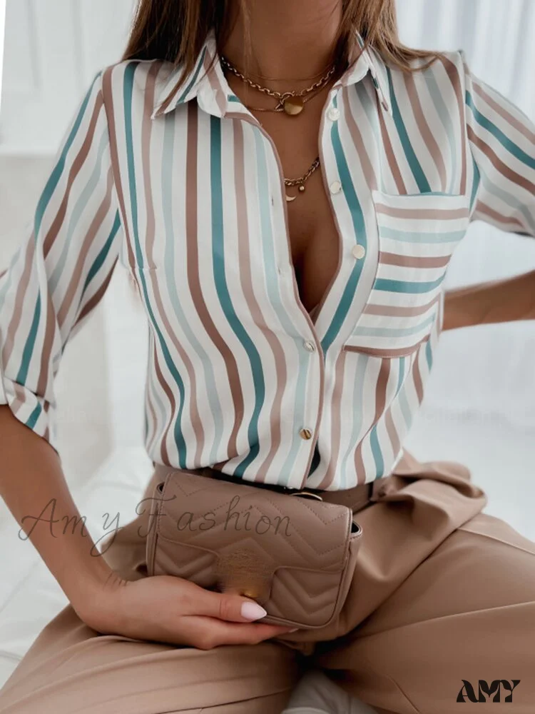Amy Fashion - Fashion Floral Print  Shirt - Image 4