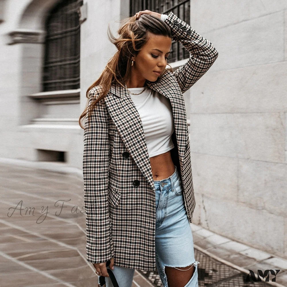 Amy Fashion - Fashion Office Ladies Chic Slim Blazers - Image 3