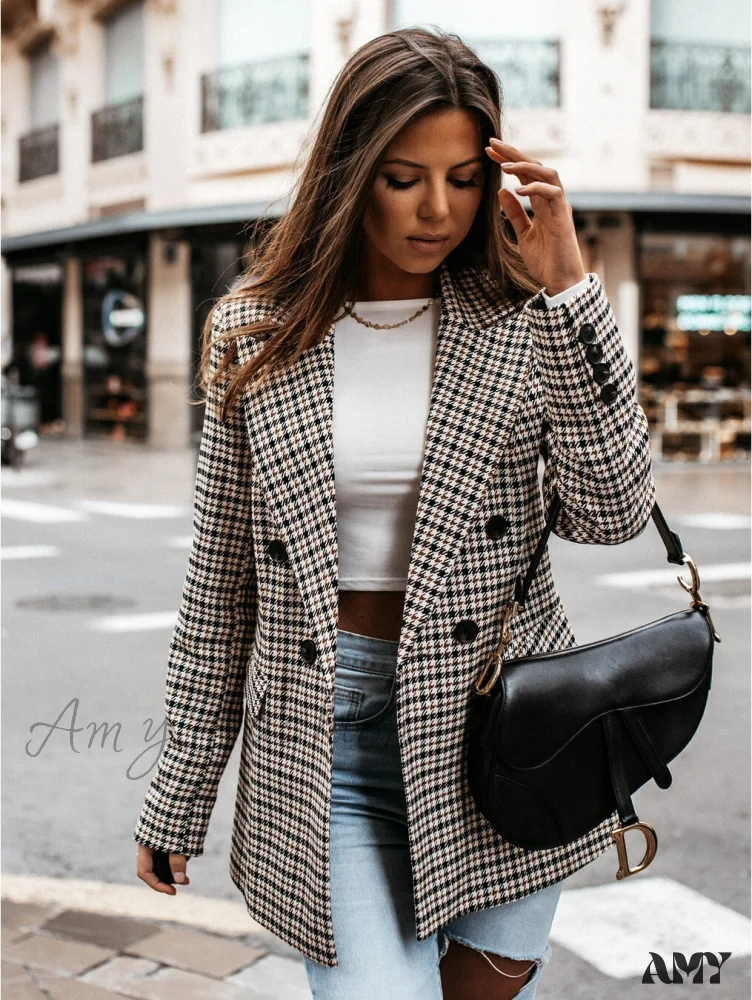 Amy Fashion - Fashion Office Ladies Chic Slim Blazers - Image 5