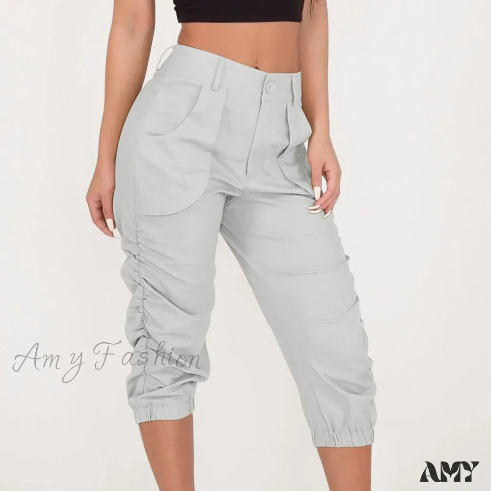 Amy Fashion - Fashion Casual Jogger Capris Pants