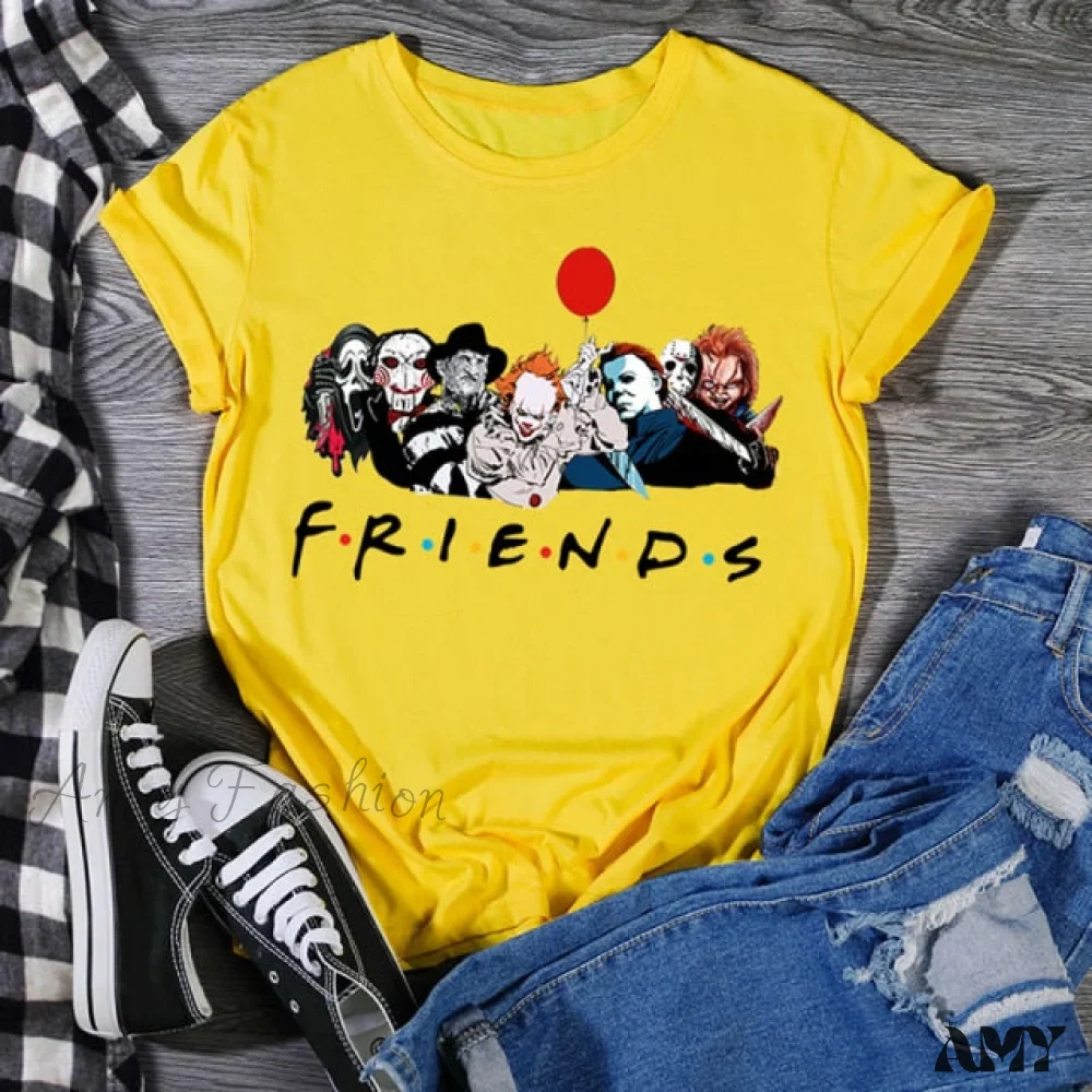 Amy Fashion - Casual Short Sleeve Fashion 90s T-shirt - Image 7