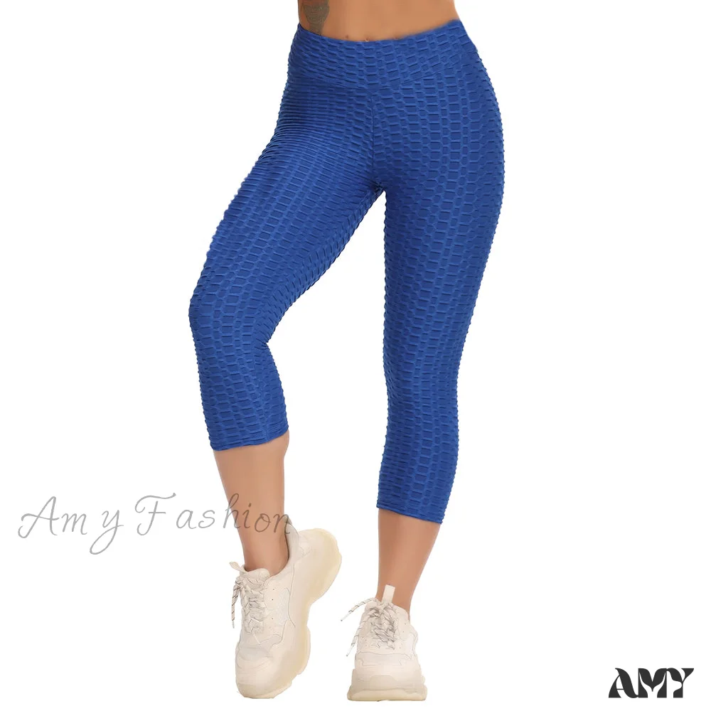 Amy Fashion - Ruched Butt  Leggings Capris Pants - Image 11