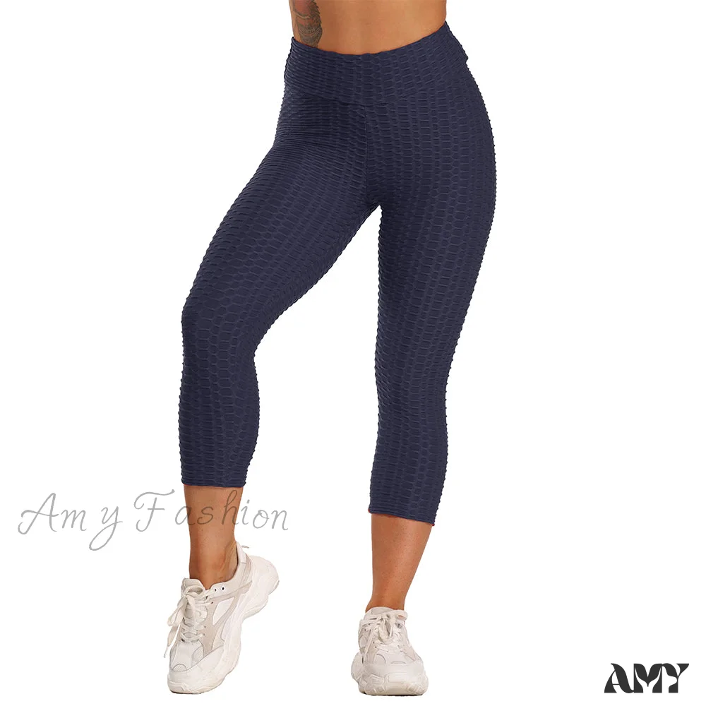 Amy Fashion - Ruched Butt  Leggings Capris Pants - Image 12