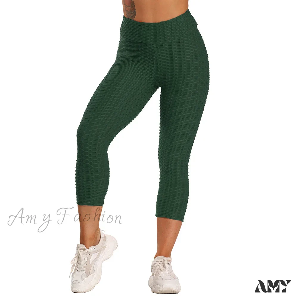 Amy Fashion - Ruched Butt  Leggings Capris Pants - Image 15