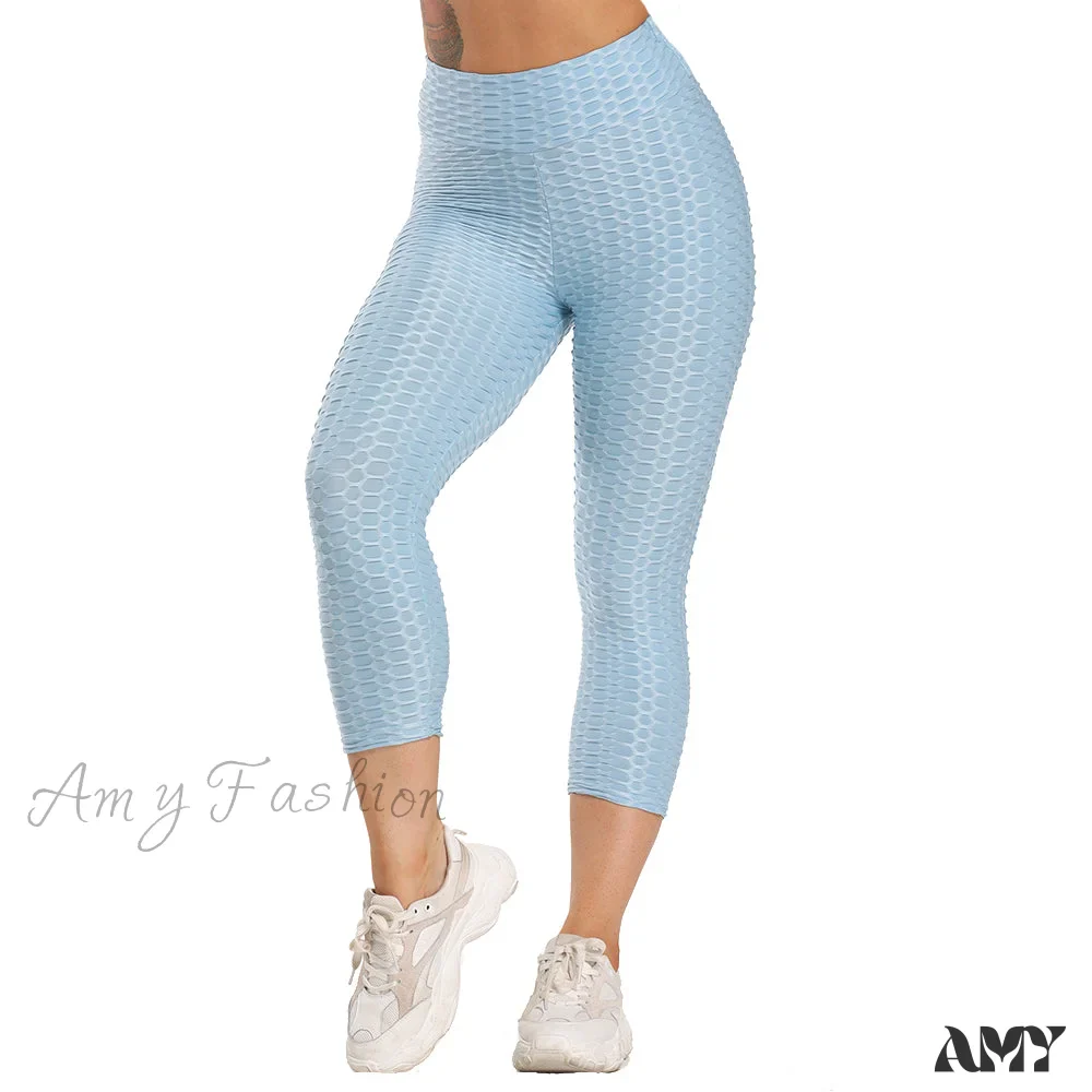 Amy Fashion - Ruched Butt  Leggings Capris Pants - Image 16