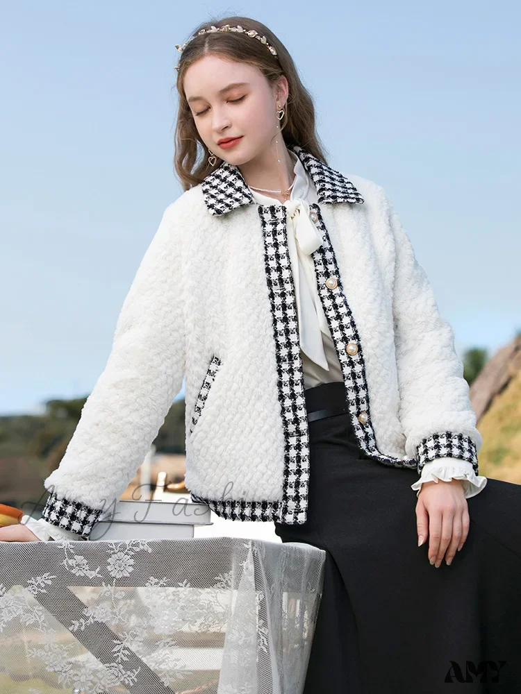 Fleece Parkas Warm Thicken Quilted Elegant Single Breasted Coat - Image 4