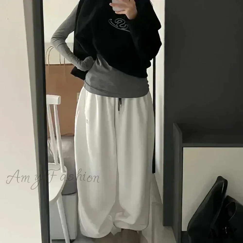 Fleece Sweat Oversized Harajuku Thick Wide Leg Pants - Image 6