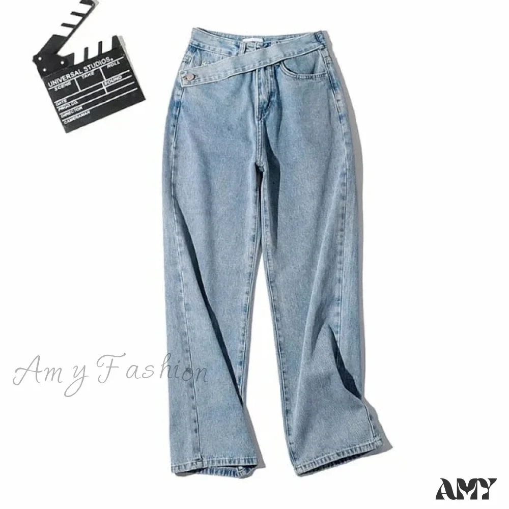 Amy Fashion - Femmale Black Blue Jeans - Image 8