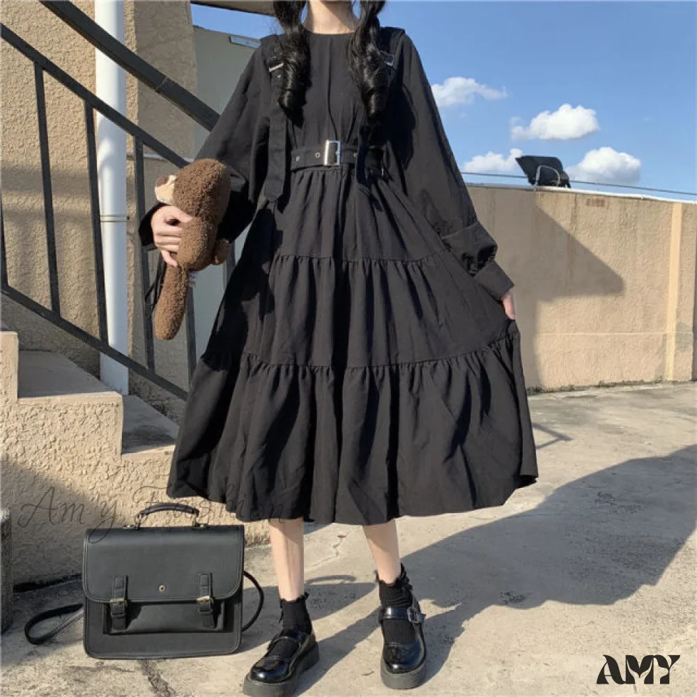 Amy Fashion - Gothic Style Suspenders Bandage Dress - Image 2