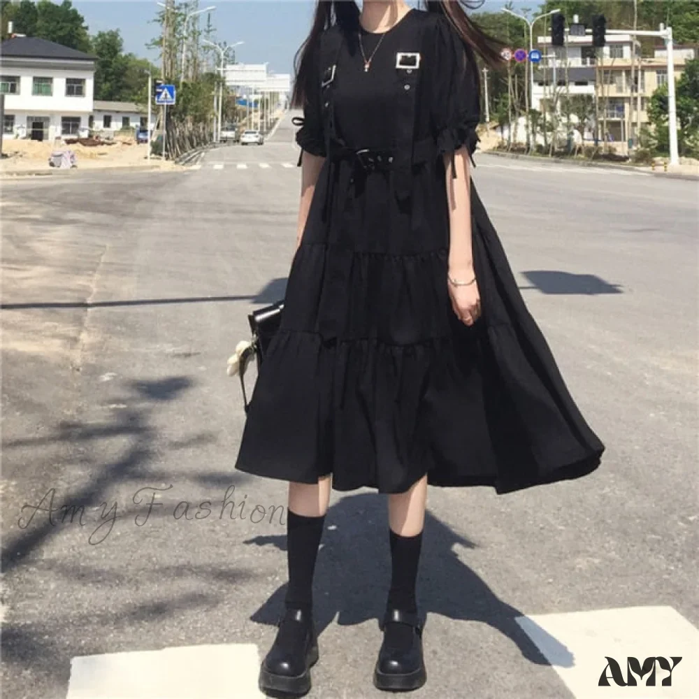 Amy Fashion - Gothic Style Suspenders Bandage Dress - Image 3