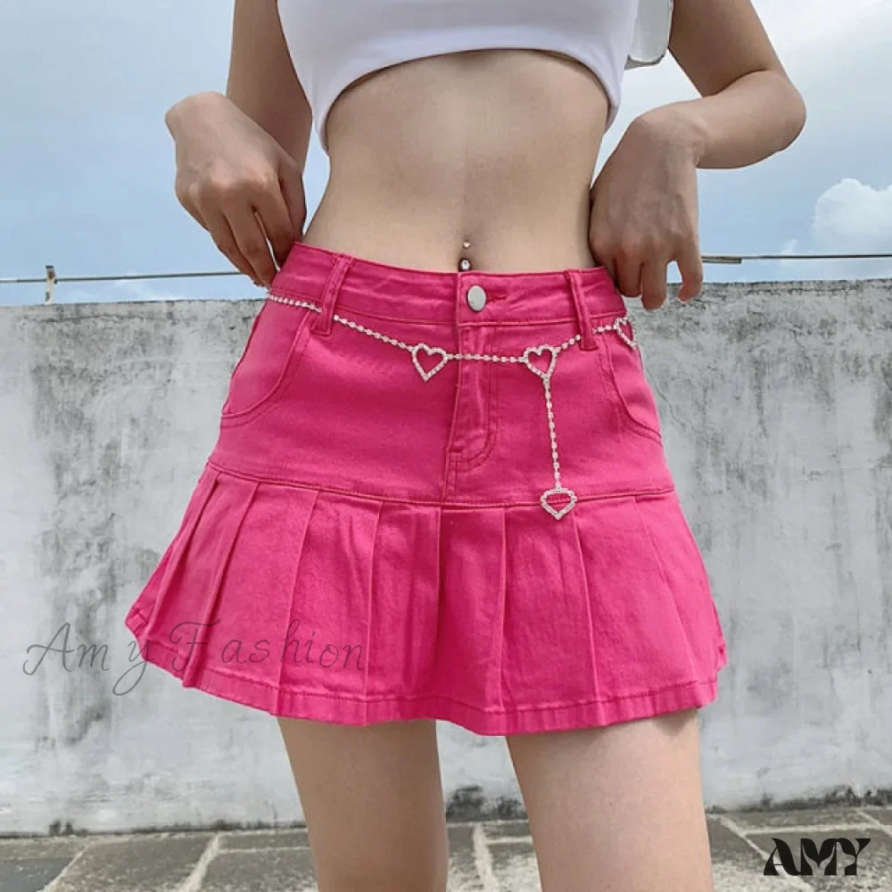 Amy Fashion - High Waist Jeans Ruffles Fashion Shorts - Image 4