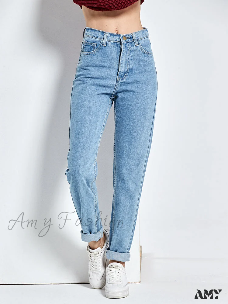 Amy Fashion - Vintage High Waist Jeans