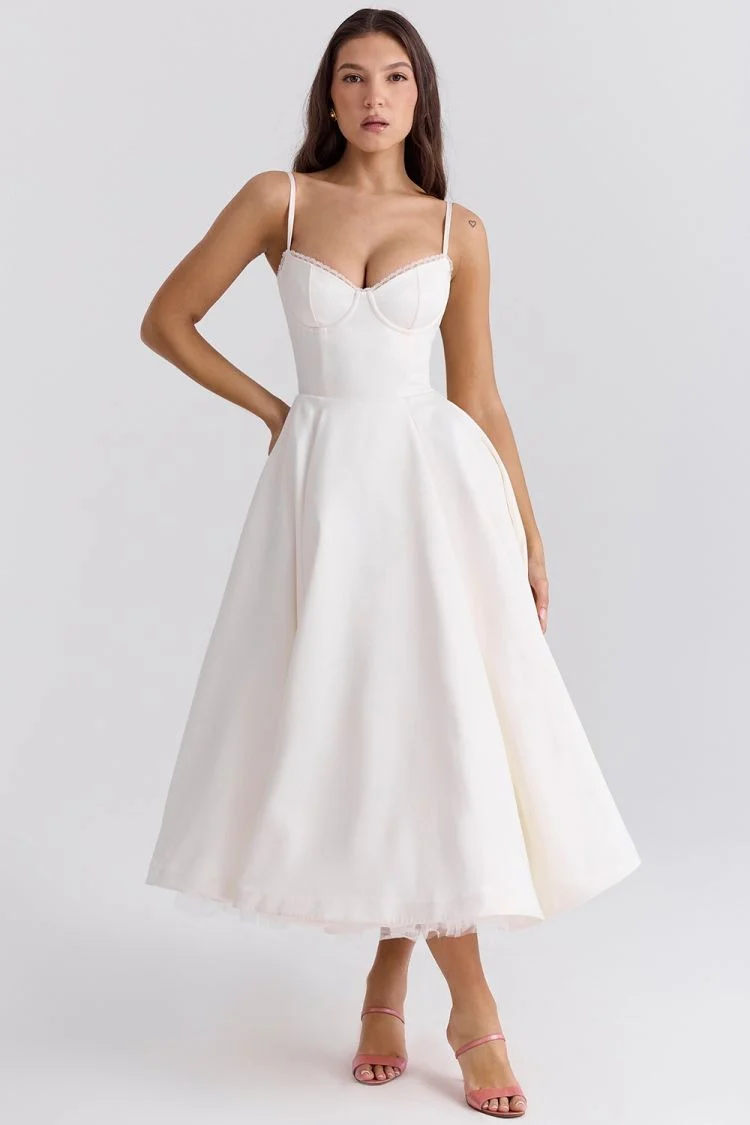 High-End Tulle Ball Gown Spaghetti Strap Party Dress - Image 12
