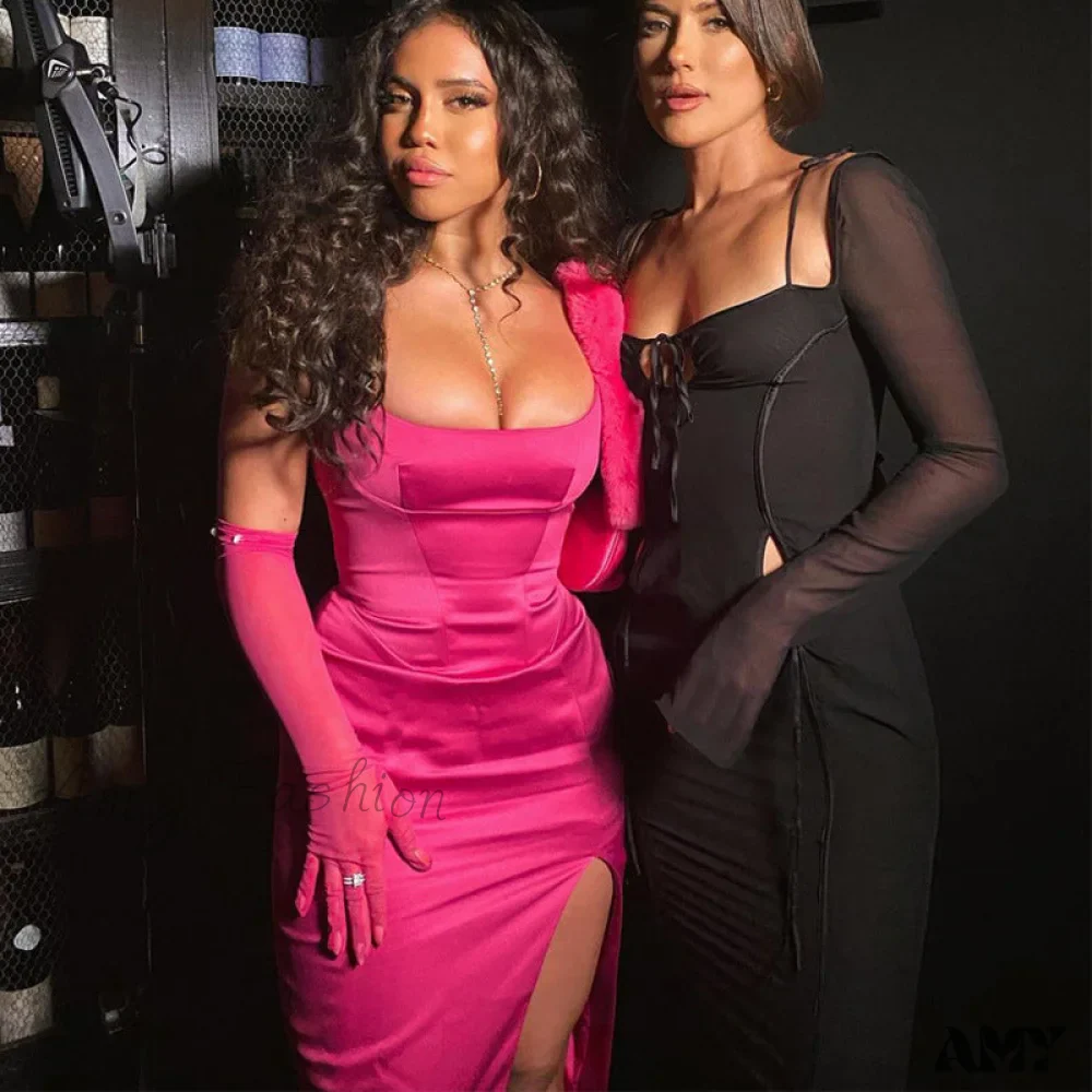 Amy Fashion - High Quality Pink Dress - Image 14